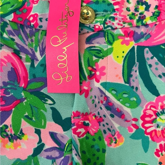 Lilly Pulitzer Buttercup Stretch Knit Shorts Me and My Zesty Scallop Size 2 NWT - Picture 3 of 8